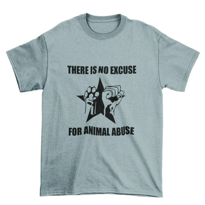 No Excuse for Animal Abuse Organic Cotton (Unisex) Vegan T-Shirt - Vegan As Folk