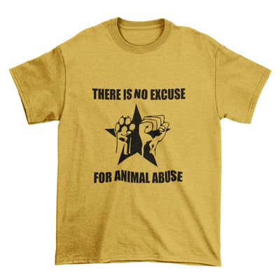 No Excuse for Animal Abuse Organic Cotton (Unisex) Vegan T-Shirt - Vegan As Folk