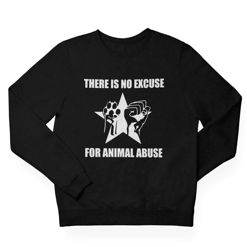 No Excuse For Animal Abuse (Unisex) Vegan Sweatshirt - Vegan As Folk