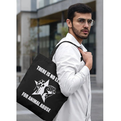 No Excuse For Anumal Abuse Organic Cotton Tote Bag - Vegan As Folk
