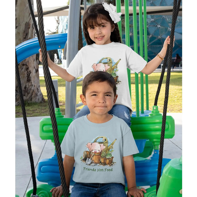 Pig Friends Not Food Organic Cotton (Unisex) Kid&