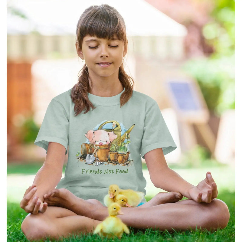 Pig Friends Not Food Organic Cotton (Unisex) Kid&