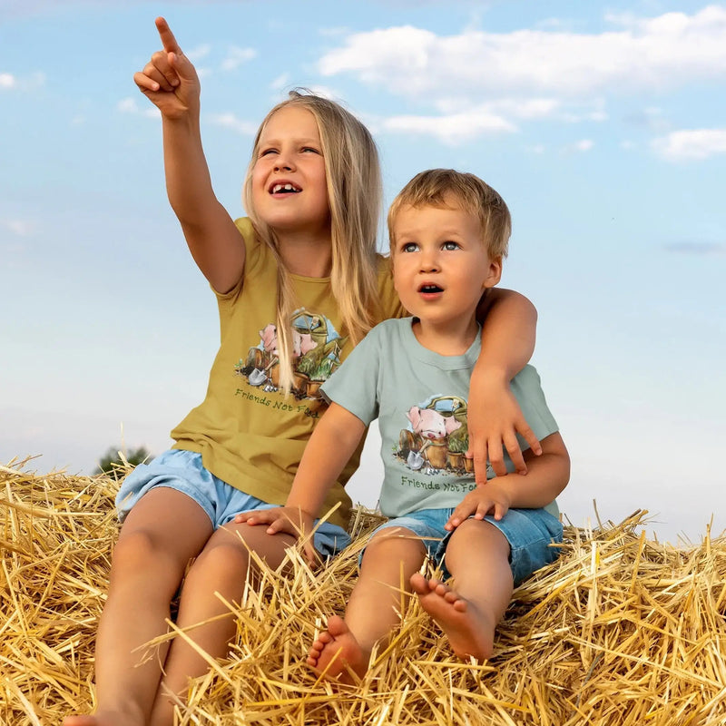 Pig Friends Not Food Organic Cotton (Unisex) Kid&