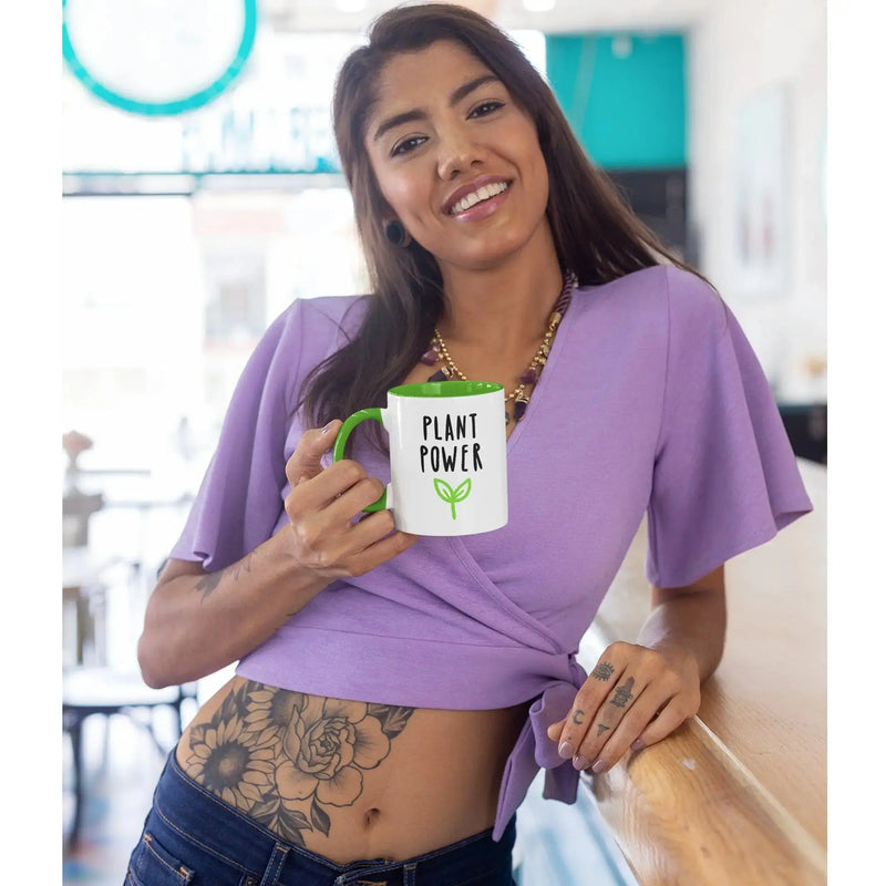 Plant Power Ceramic Mug - Vegan As Folk