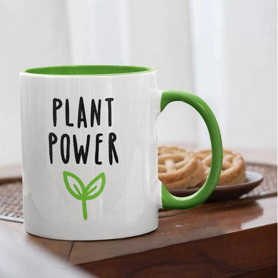 Plant Power Ceramic Mug - Vegan As Folk