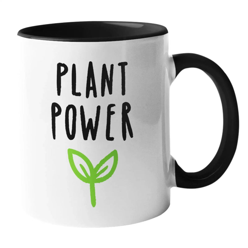 Plant Power Ceramic Mug - Vegan As Folk
