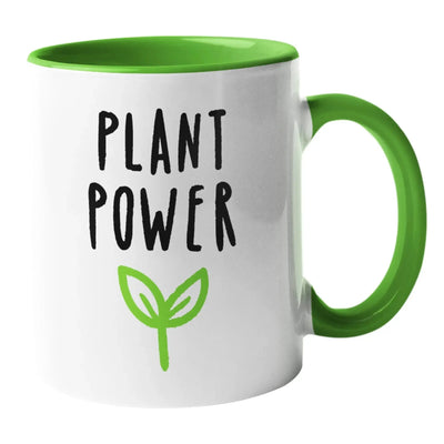 Plant Power Ceramic Mug - Vegan As Folk