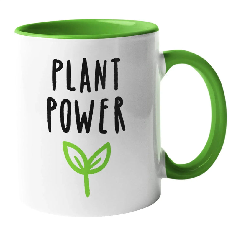 Plant Power Ceramic Mug - Vegan As Folk