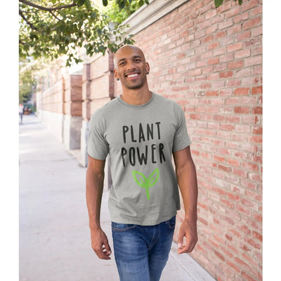 Plant Power Organic Cotton (Unisex) Vegan T-Shirt - Vegan As Folk