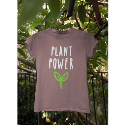 Plant Power Organic Cotton (Unisex) Vegan T-Shirt - Vegan As Folk