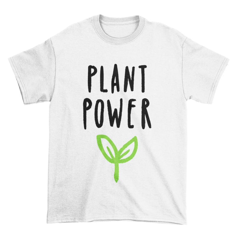 Plant Power Organic Cotton (Unisex) Vegan T-Shirt - Vegan As Folk