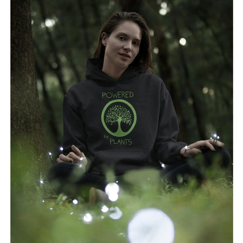 Powered by Plants (Unisex) Vegan Hoodie - Vegan As Folk