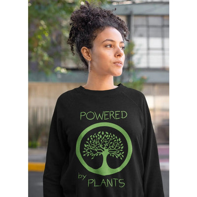 Powered by Plants (Unisex) Vegan Sweatshirt - Vegan As Folk