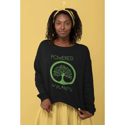 Powered by Plants (Unisex) Vegan Sweatshirt - Vegan As Folk