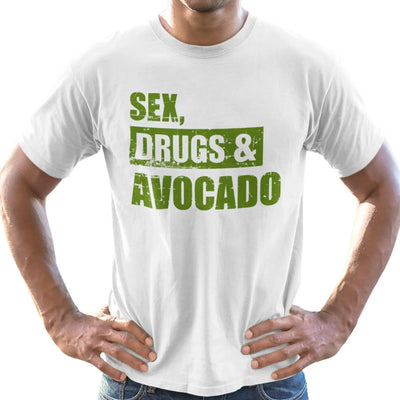 Sex, Drugs & Avocado Organic Cotton (Unisex) Vegan T-Shirt - Vegan As Folk