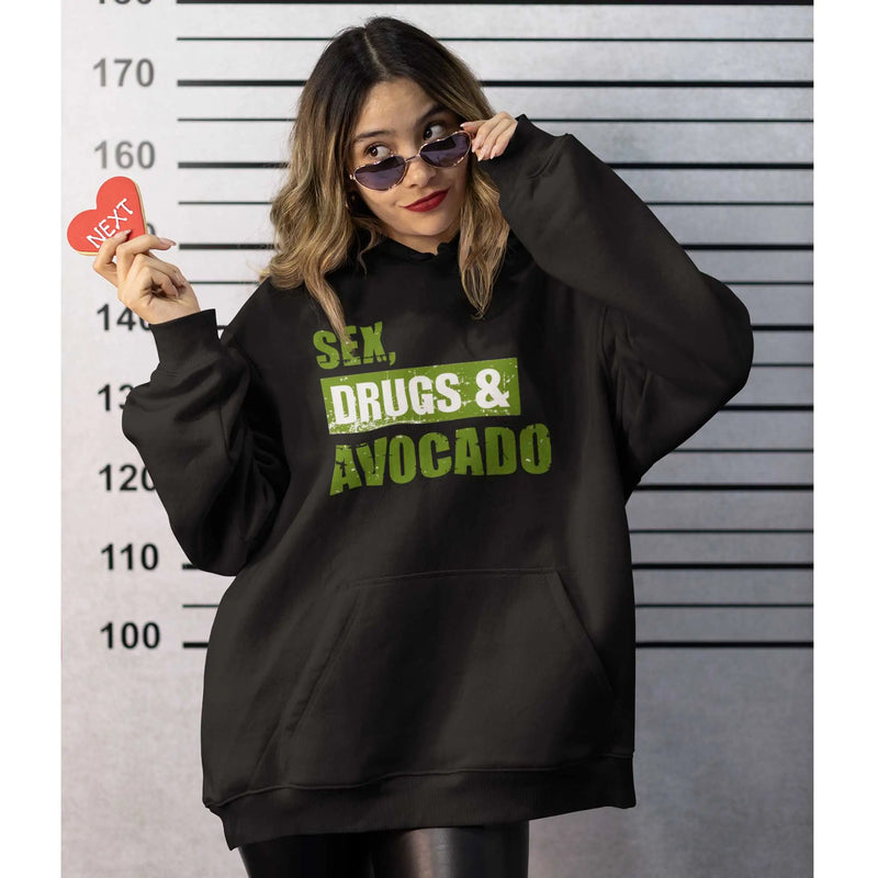 Sex, Drugs & Avocado (Unisex) Vegan Hoodie - Vegan As Folk