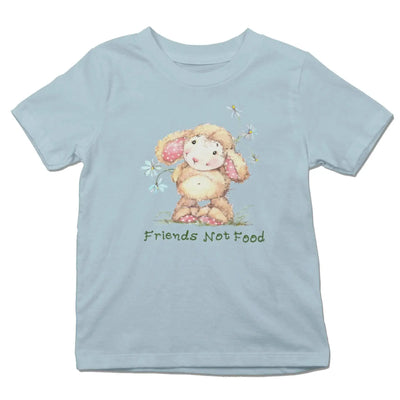 Sheep Friends Not Food Organic Cotton (Unisex) Kid's T-Shirt - Vegan As Folk