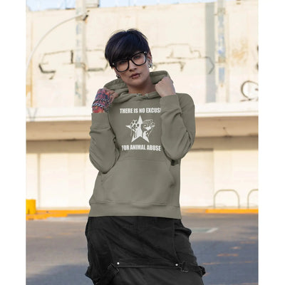 There is No Excuse for Animal Abuse (Unisex) Vegan Hoodie - Vegan As Folk