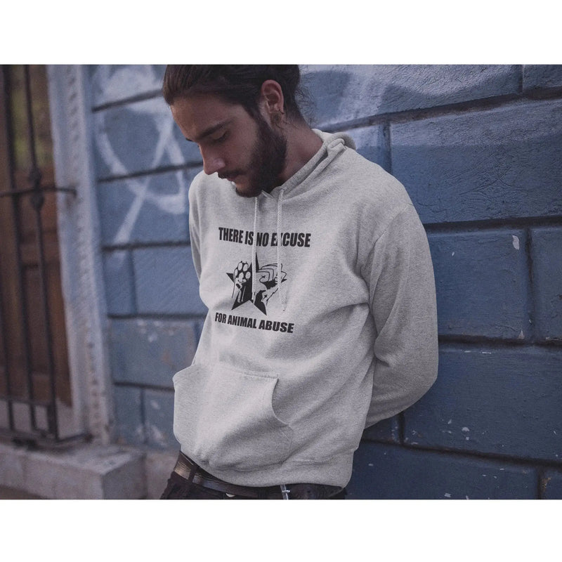 There is No Excuse for Animal Abuse (Unisex) Vegan Hoodie - Vegan As Folk