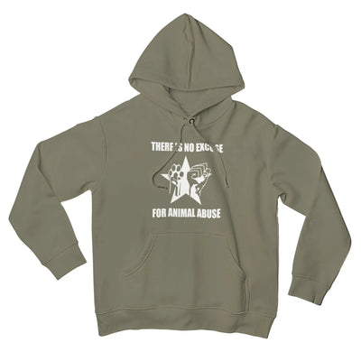 There is No Excuse for Animal Abuse (Unisex) Vegan Hoodie - Vegan As Folk