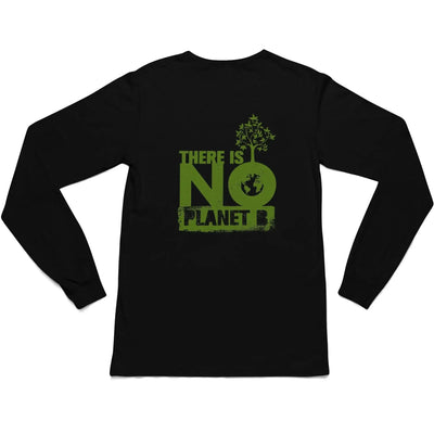 There Is No Planet B Organic Cotton (Unisex) Vegan Long Sleeve T-Shirt - Vegan As Folk