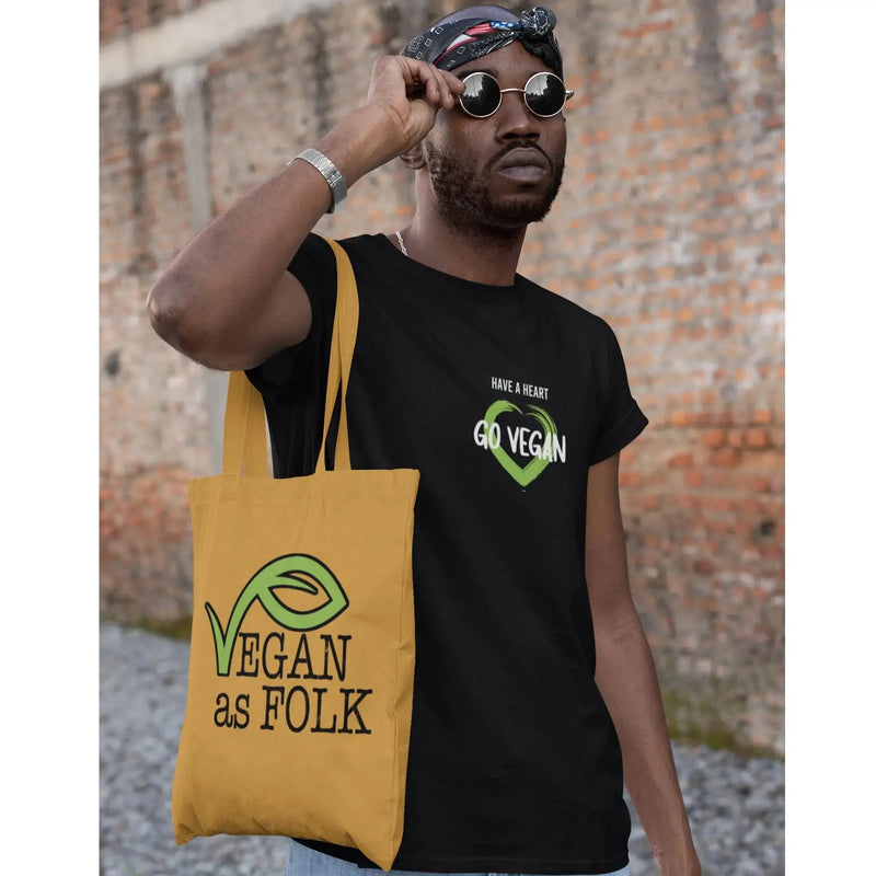 Vegan as Folk Logo Organic Cotton Tote Bag - Vegan As Folk