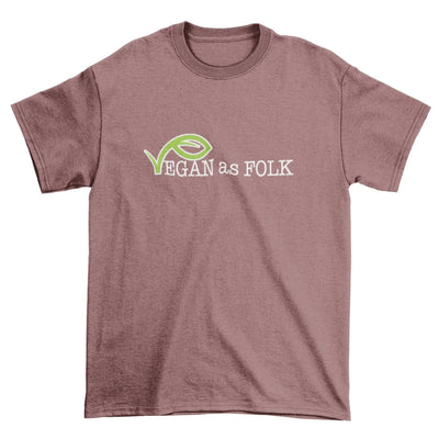 Vegan as Folk Logo Organic Cotton (Unisex) Vegan T-Shirt - Vegan As Folk
