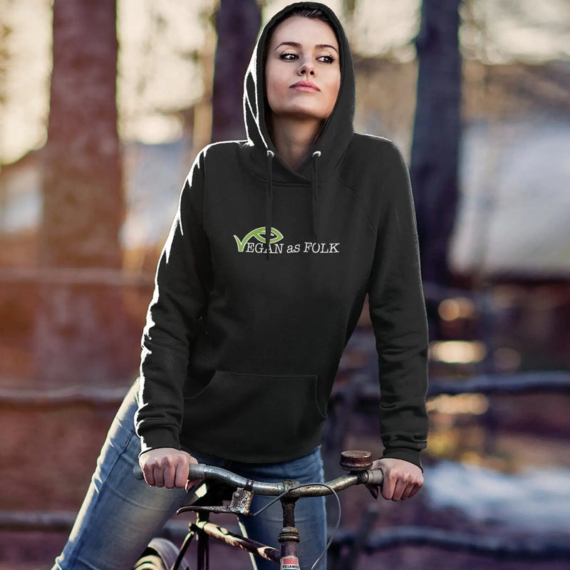 Vegan as Folk Logo (Unisex) Vegan Hoodie - Vegan As Folk