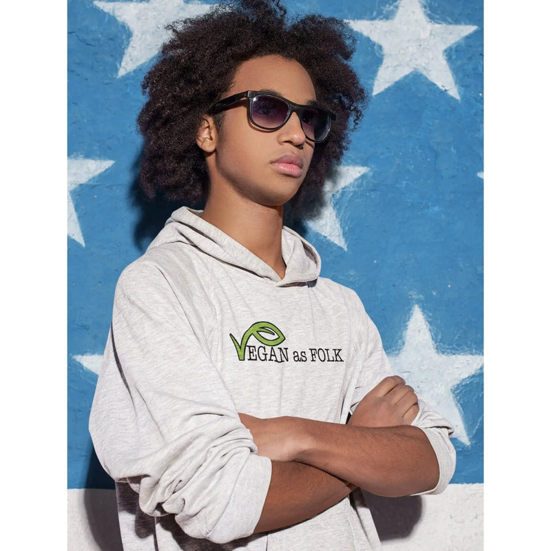 Vegan as Folk Logo (Unisex) Vegan Hoodie - Vegan As Folk