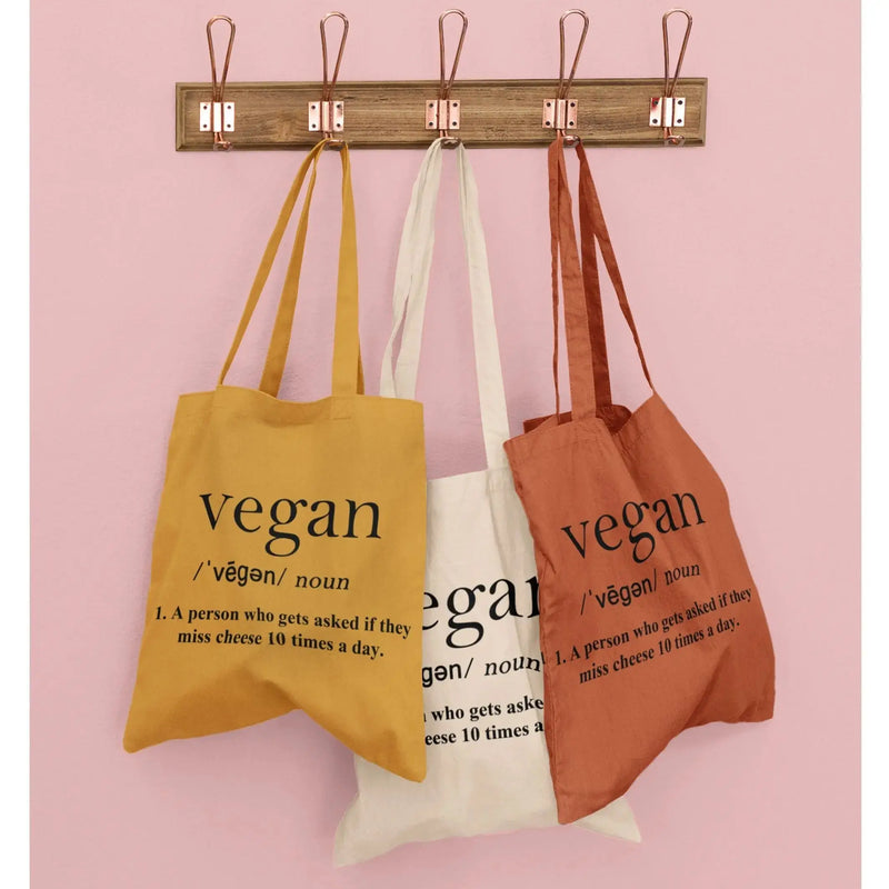 Vegan Dictionary Definition Organic Cotton Tote Bag - Vegan As Folk