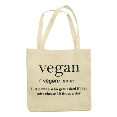 Vegan Dictionary Definition Organic Cotton Tote Bag - Vegan As Folk