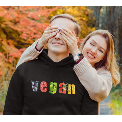 Vegan Fruit & Veg Logo (Unisex) Vegan Hoodie - Vegan As Folk