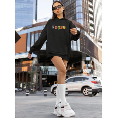 Vegan Fruit & Veg Logo (Unisex) Vegan Hoodie - Vegan As Folk