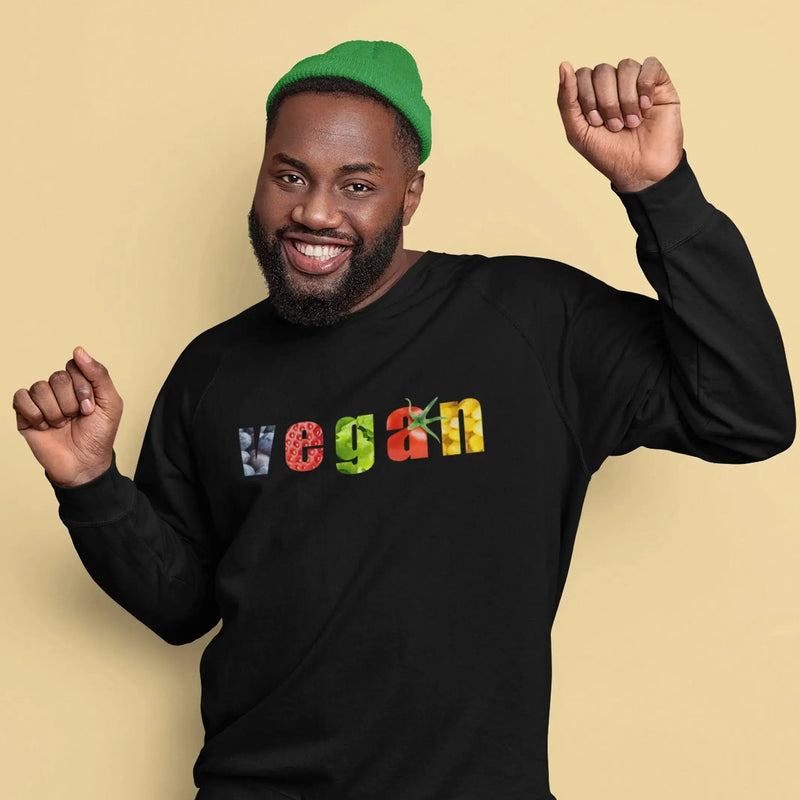 Vegan Fruit & Veg Logo (Unisex) Sweatshirt - Vegan As Folk