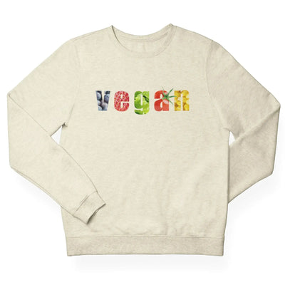 Vegan Fruit & Veg Logo (Unisex) Sweatshirt - Vegan As Folk