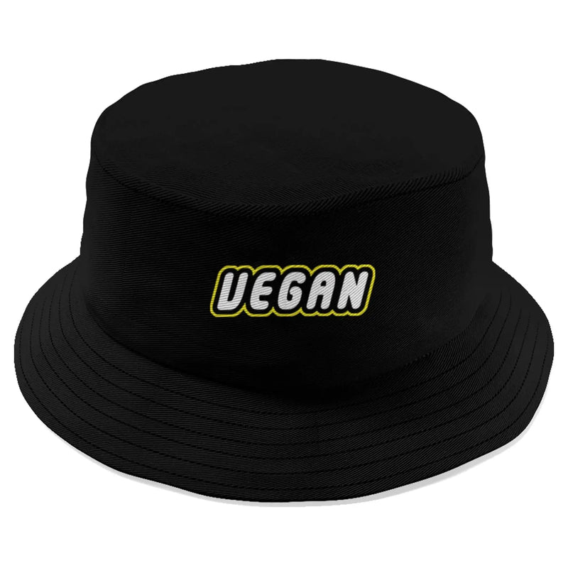 Vegan Logo Organic Cotton Bucket Hat - Vegan As Folk