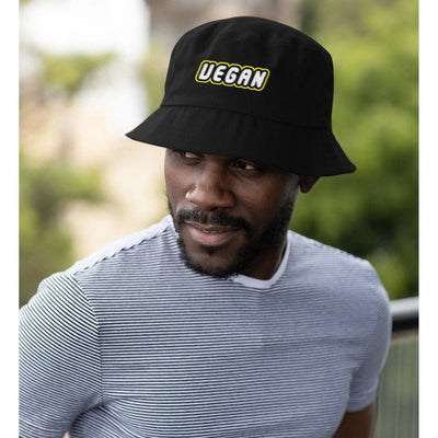 Vegan Logo Organic Cotton Bucket Hat - Vegan As Folk