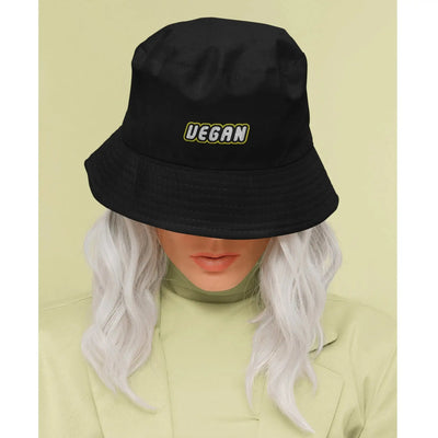 Vegan Logo Organic Cotton Bucket Hat - Vegan As Folk