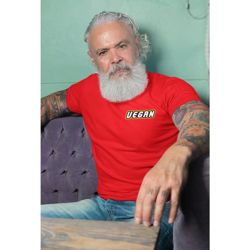 Vegan Logo Short Sleeve Organic Cotton (Unisex) T-Shirt - Vegan As Folk