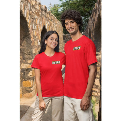 Vegan Logo Short Sleeve Organic Cotton (Unisex) T-Shirt - Vegan As Folk