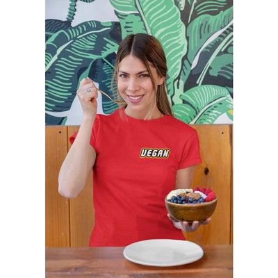 Vegan Logo Short Sleeve Organic Cotton (Unisex) T-Shirt - Vegan As Folk