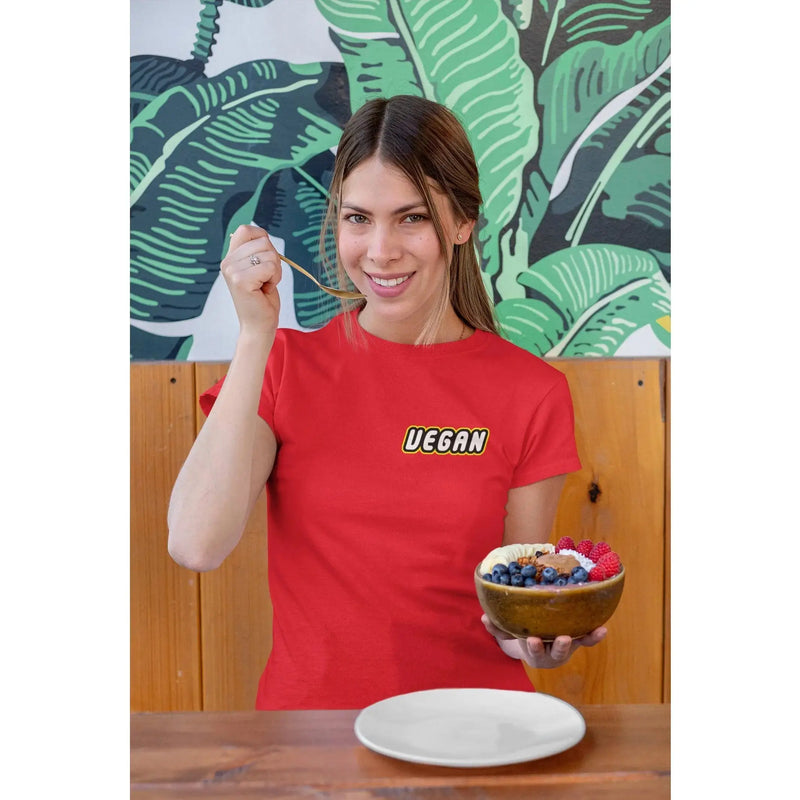 Vegan Logo Short Sleeve Organic Cotton (Unisex) T-Shirt - Vegan As Folk