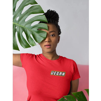 Vegan Logo Short Sleeve Organic Cotton (Unisex) T-Shirt - Vegan As Folk