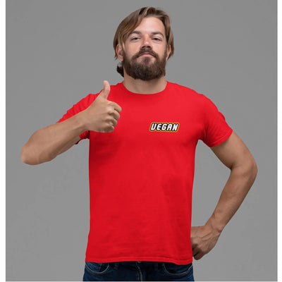 Vegan Logo Short Sleeve Organic Cotton (Unisex) T-Shirt - Vegan As Folk