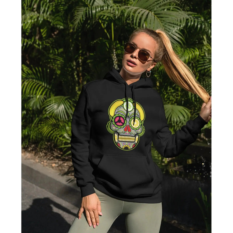 Vegan Sugar Skull (Unisex) Vegan Hoodie - Vegan As Folk