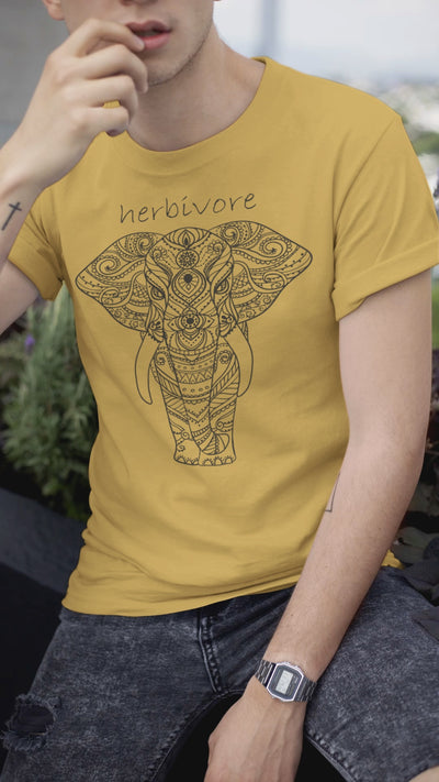 Herbivore Elephant Organic Cotton (Unisex) Vegan T-Shirt