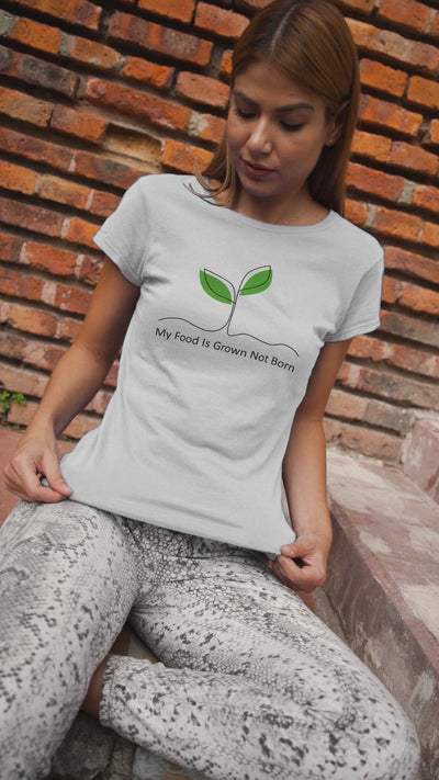 My Food is Grown Not Born Organic Cotton (Unisex) T-Shirt