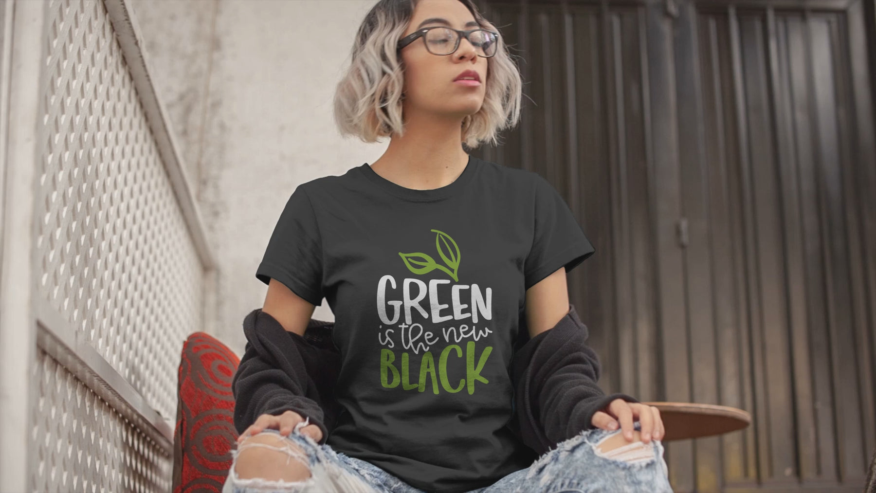 Green is the New Black Organic Cotton Unisex Vegan T Shirt